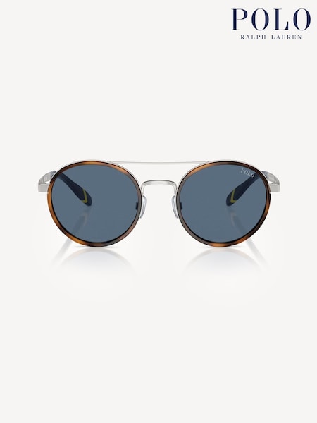 Polo Ralph Lauren Brown Round Sunglasses [SN] (B95814) | €239