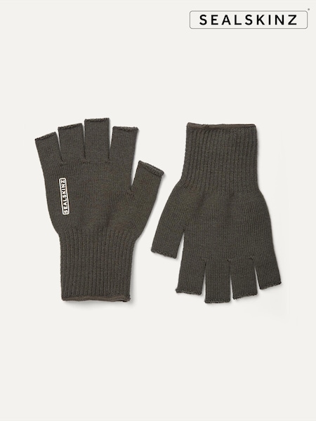 Sealskinz Green Thornham Solo Merino Mittens (B95938) | kr210
