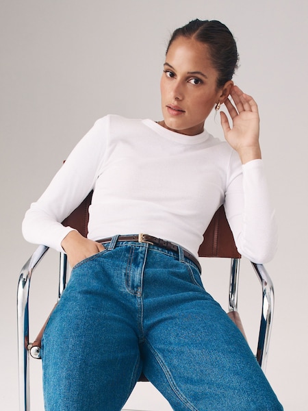 The Set 3 Pack Ribbed Long Sleeve T-Shirts (B95992) | €33
