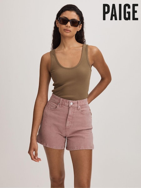 Fard de obraz - Paige High Rise Denim Shorts (B96164) | 1,527 LEI