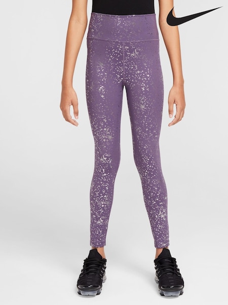 Nike Purple Raisin One Dri-FIT Shine Leggings (B96219) | €50