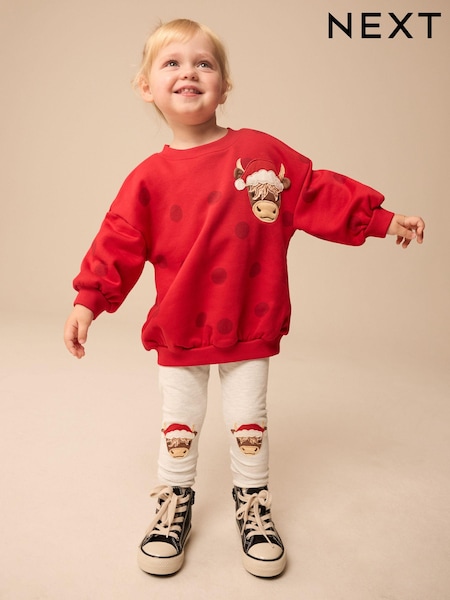 Hamish Christmas Sweatshirt And Leggings Set (3mths-7yrs) (B96274) | € 12 - € 15