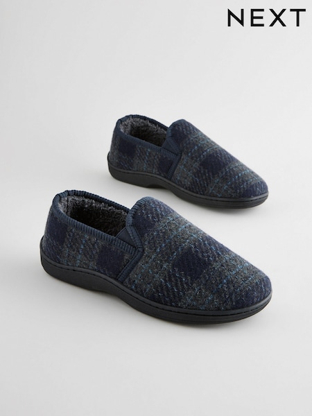 Laivasto Sininen - Checked Slippers (B96370) | €28