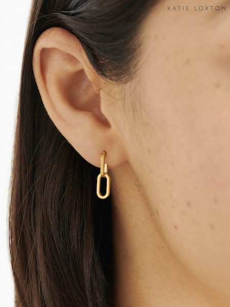 Katie Loxton Gold Tone Arabella Waterproof Hoop Earrings (B96448) | €13