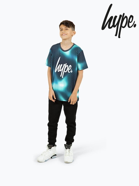 Hype. Boys Multi Spectre Black T-Shirt (B96489) | €27