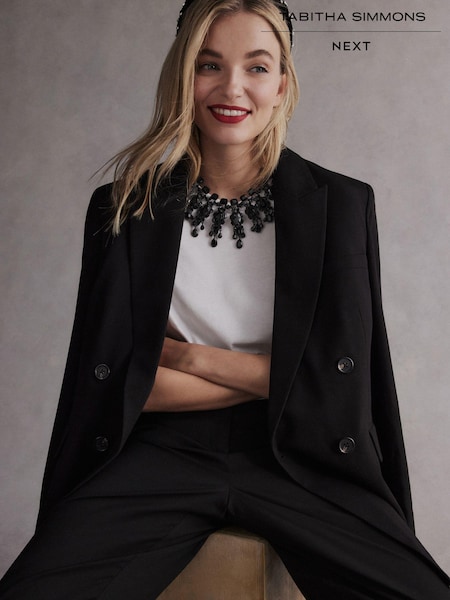 Black Tabitha Simmons Elizabeth Jewelled Necklace (B96528) | €47