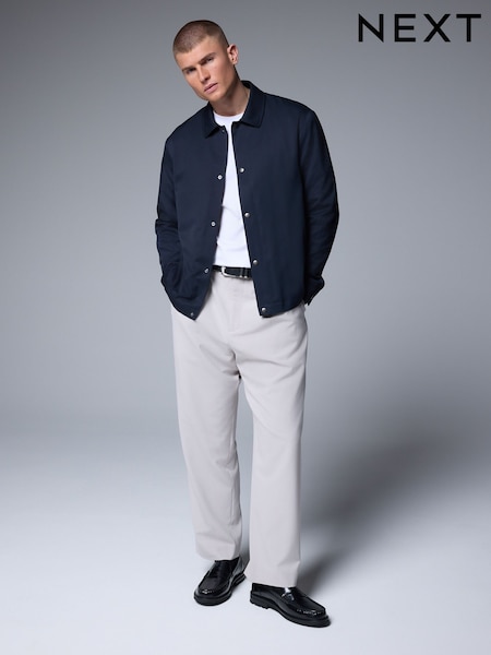 Navy Blue Twill Coach Jacket (B96622) | €55