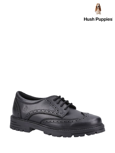 Piele neagră - Hush Puppies Senior Maxine Pantofi (B96726) | 260 LEI