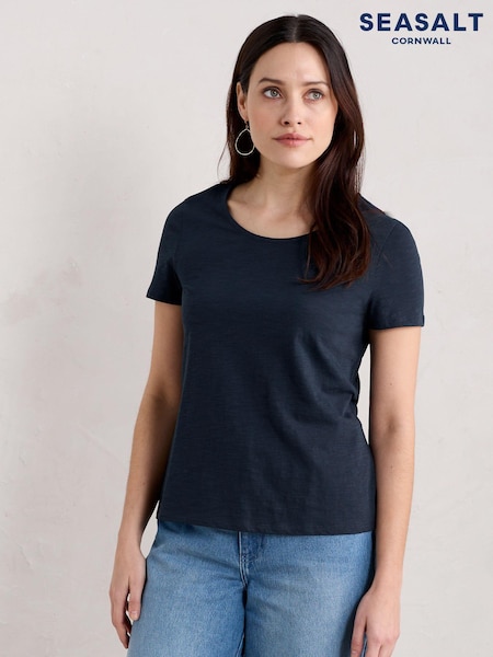 Seasalt Cornwall Blue Camerance T-Shirt (B96750) | 51 QAR