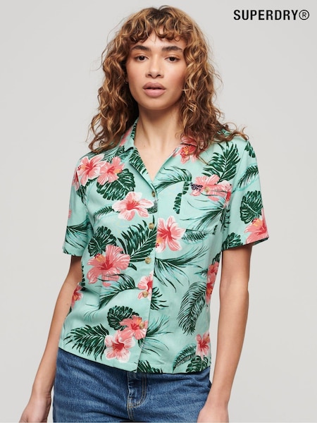 Superdry Green Beach Resort Shirt (B96784) | €61