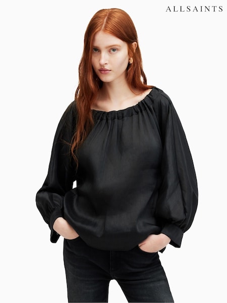 AllSaints Black Ellie Top (B97005) | €83
