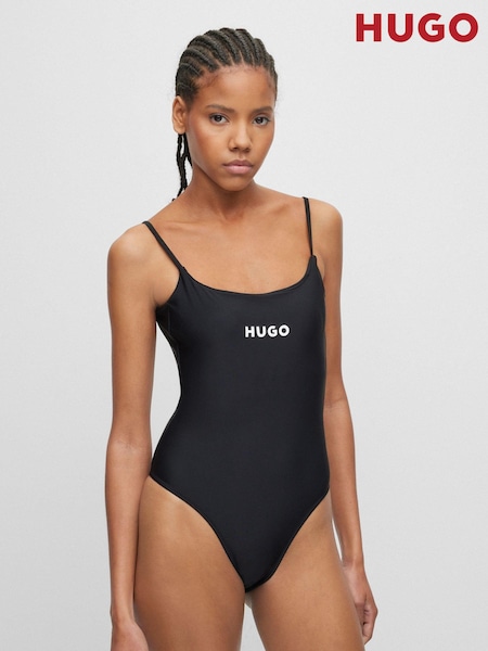 HUGO Black Quick-Dry Contrast Logo Swimsuit (B97101) | €34