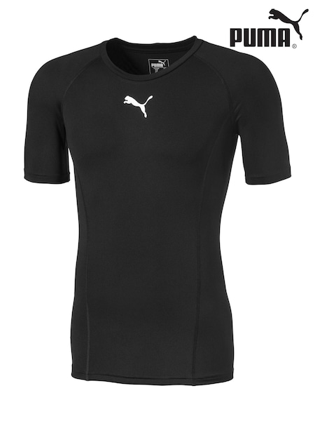 Puma Black Mens LIGA Baselayer Short Sleeve T-Shirt (B97114) | €33