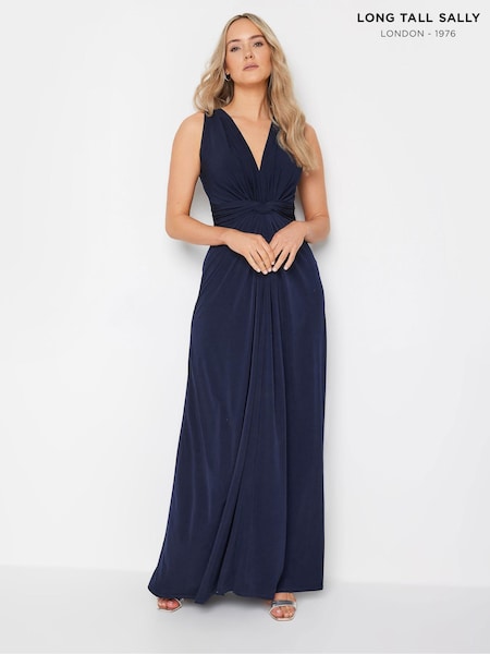 Long Tall Sally Blue Knot Front Maxi Dress (B97146) | AZN 100