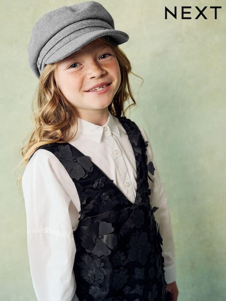 Grey Baker Boy Hat (3-16yrs) (B97166) | €13 - €17