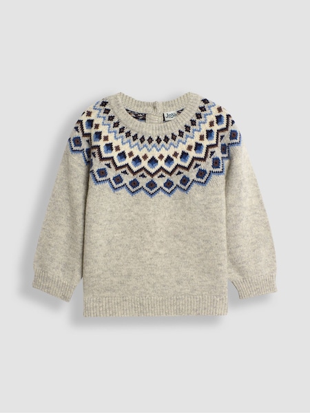 אפור מלאנז' - Jojo Maman Bébé Nordic Jumper (B97293) | ‏141‏₪