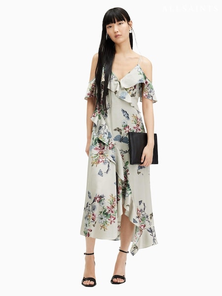 All Saints Grey Orion Sanibel Dress (B97337) | €132
