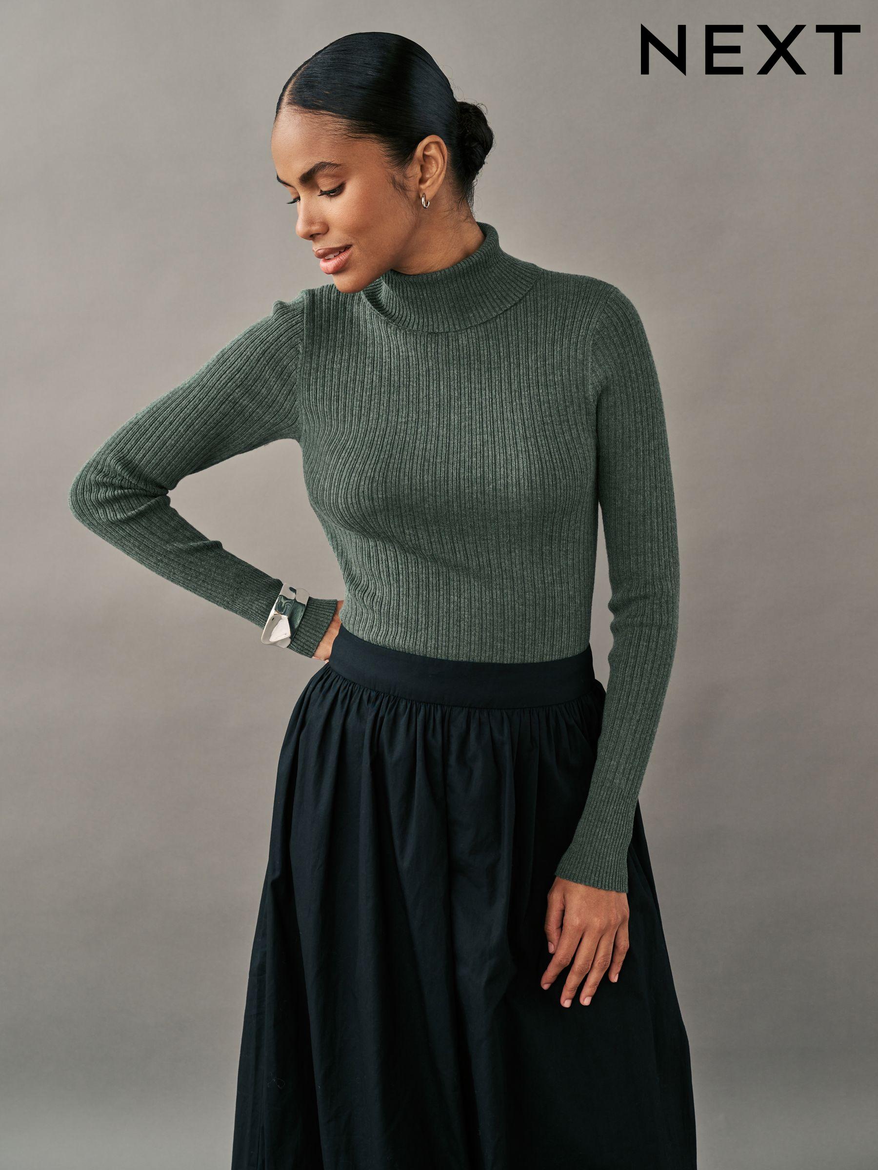 Green Roll Neck Jumpers Next Oman