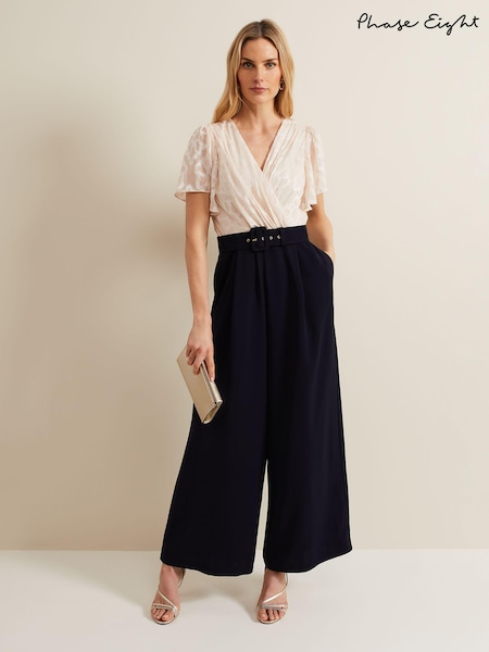 Phase Eight Black Burnout Carolyn Jumpsuit (B97403) | €102