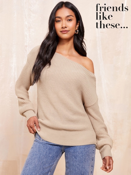 Friends Like These Off The Shoulder Jumper (B97469) | 121 LEI