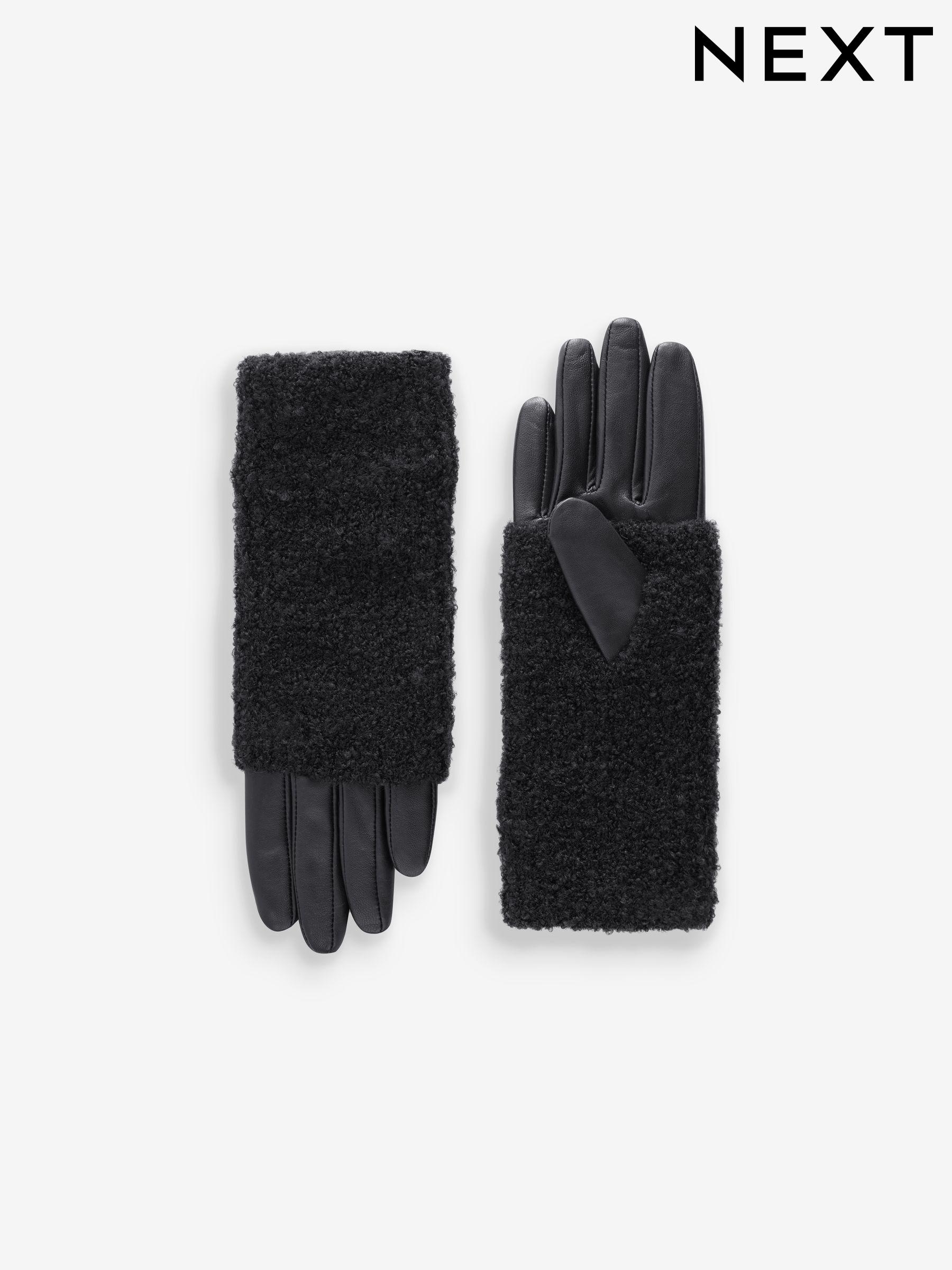 Women s Sale Black Plain Gloves Next Luxembourg