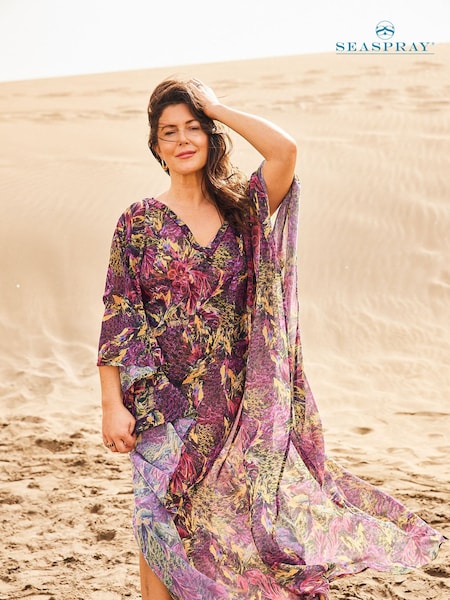 Seaspray Pink Aruba Maxi Kaftan (B97617) | €109