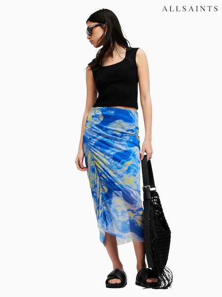 AllSaints Blue Nora Inspiral Skirt (B97631) | €56