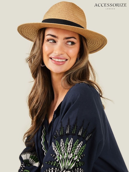 Accessorize Brown Panama Hat (B97774) | €35