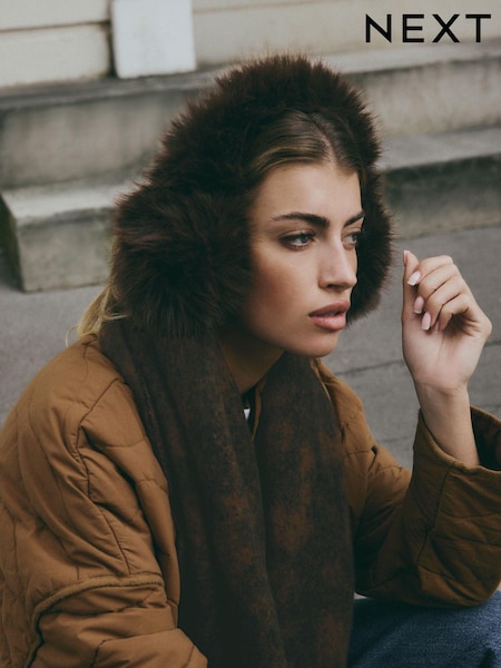 بني - Faux Fur Earmuffs (B97987) | ‏41 د.إ.‏