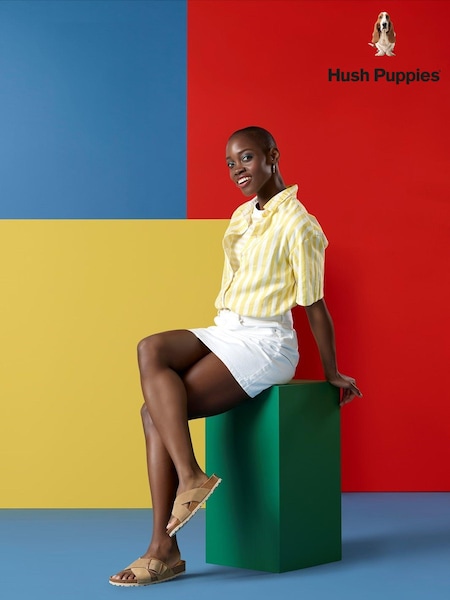 Brun/Crème - Sandales Hush Puppies Becky Mule (B98095) | € 35
