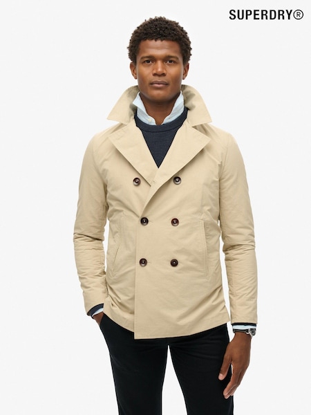 Superdry Nude Merchant Twill Pea Coat (B98122) | €189