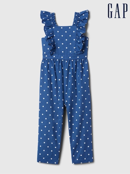 Gap Linen Cotton Ruffle Sleeve Print Jumpsuit (12mths-5yrs) (B98142) | 19 €