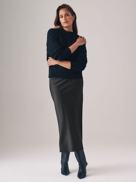 The Set Berry Red/Black 2 Pack Satin Midi Skirts (B98148) | €29