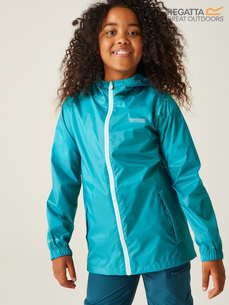 أزرق كروم - Regatta Kids Waterproof Pack It Jacket III (B98294) | ‏73 د.إ.‏
