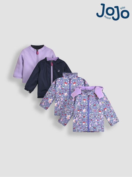 Flieder/Fee - JoJo Maman Bébé 4-In-1 Polarfleece Jacket (B98349) | 105 € - 108 €