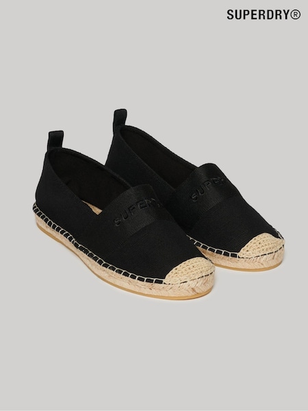 Superdry Black Canvas Espadrille Shoes (B98377) | €27