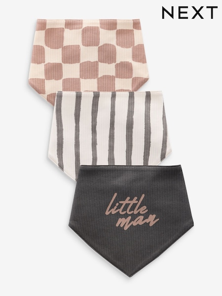 Black/White Baby 100% Cotton Bibs 3 Pack (B98512) | €7