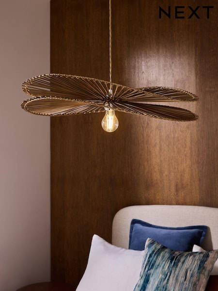 Dark Natural Tahiti Wave Easy Fit Lamp Shade (B98612) | €98