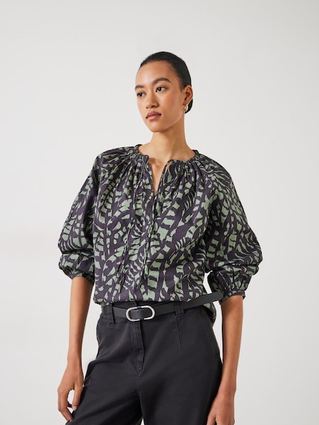 Hush Grey Monika Tie Blouse (B98710) | €22