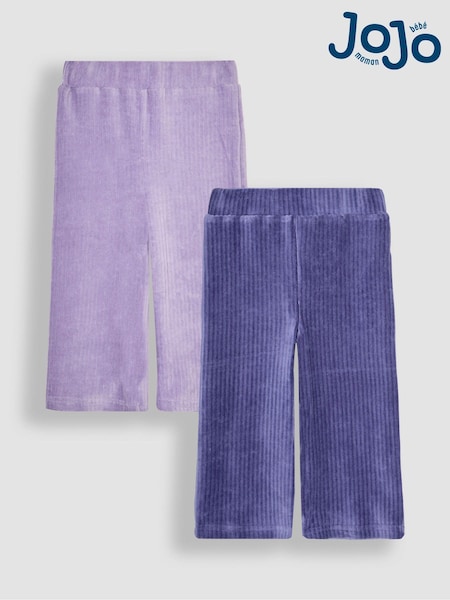 JoJo Maman Bébé 2-Pack Cord Velour Flare Leggings (B98769) | 37 €