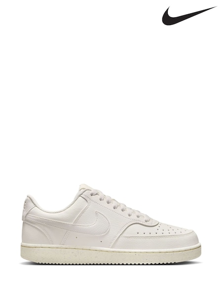 Blanco/crema - Nike Court Vision Bajo Trainers (B98936) | 106 €