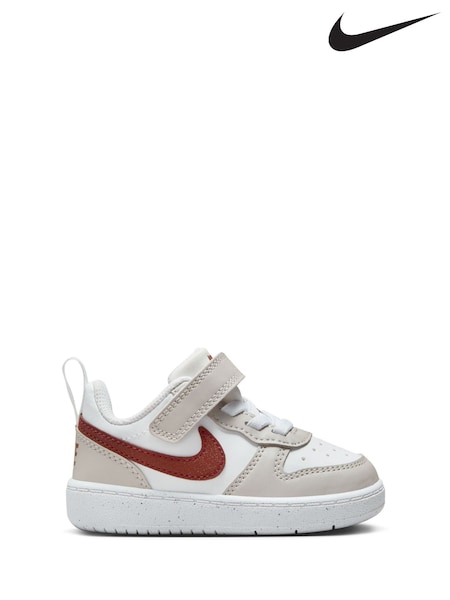 Nike Grey/White Infant Court Borough Low Recraft Trainers (B98999) | €48