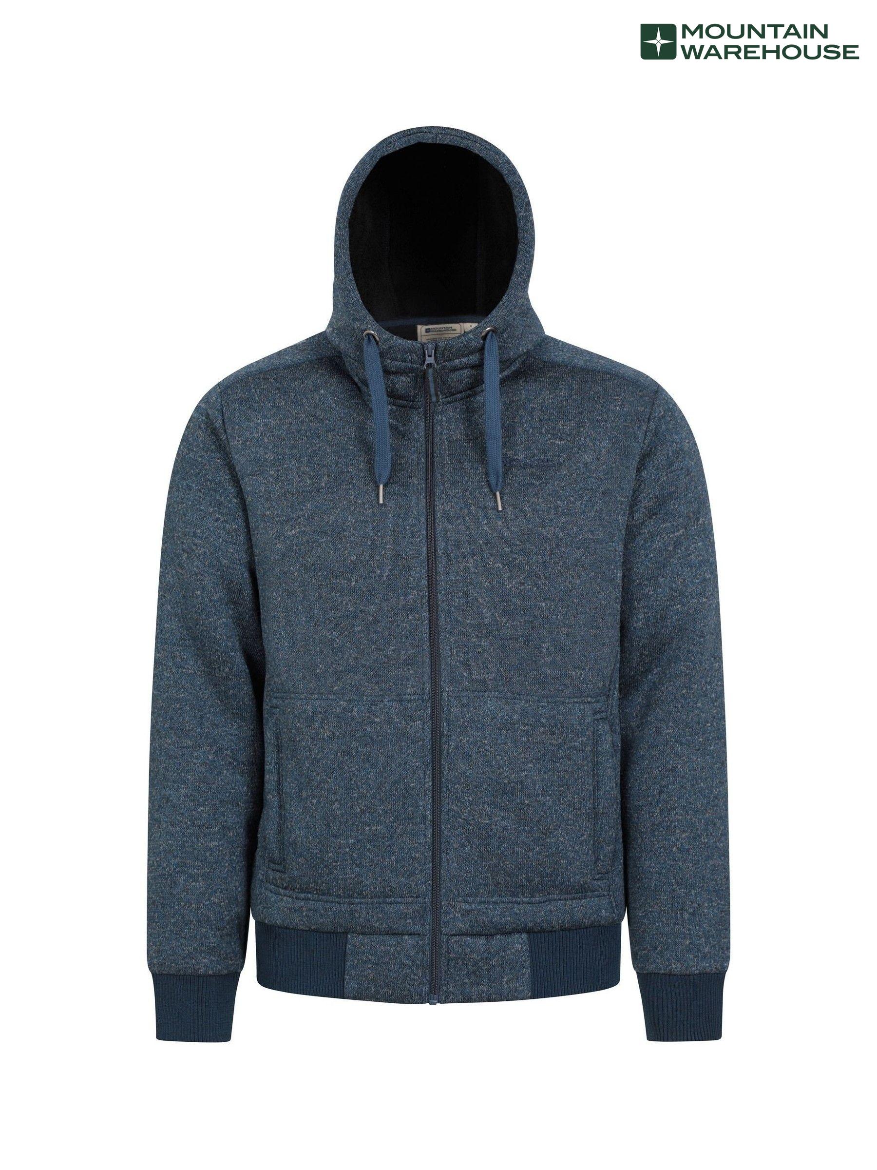 Mens fleece lined sweatshirt best sale