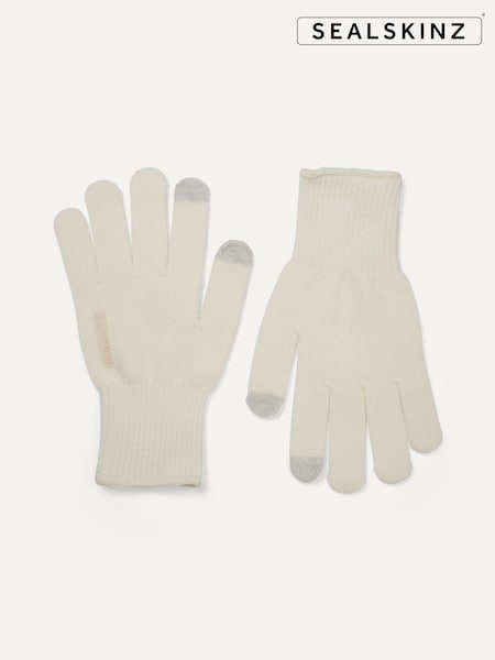 Sealskinz Cream Hanworth Solo Merino Gloves (B99083) | €16