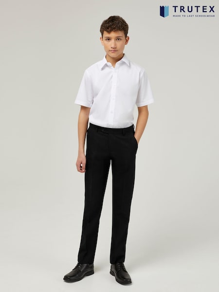 Trutex Senior Boys Slim Leg Black School Trousers (B99090) | €36 - €40