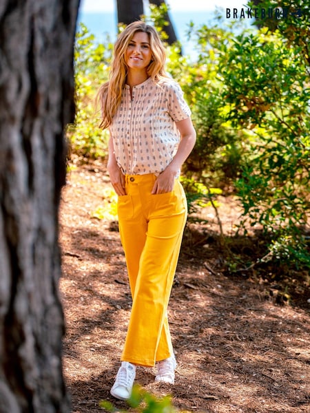 Brakeburn Yellow Patch Front Pocket Trousers (B99409) | 136 QAR