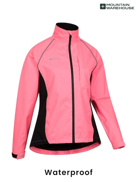 Mountain Warehouse Light Pink Adrenaline II Womens Waterproof Iso-Viz Jacket (B99434) | €82