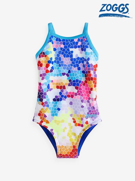 Zoggs Girls Yaroomba Floral One Piece Swimsuit (B99674) | €13