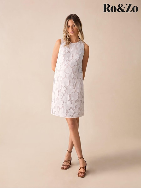Ro&Zo Petite Lace Mini Shift Dress (B99733) | 354 LEI