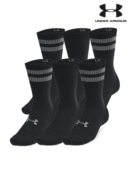 Under Armour Black Essentials Crew Socks 3 Pack (B99784) | kr286